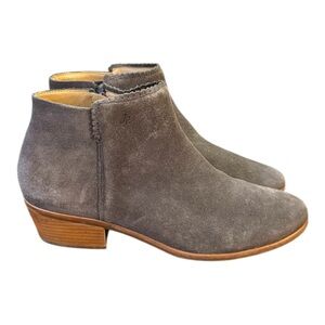 Jack Rogers Bailee Taupe Suede Ankle Booties Women’s Size 9 M